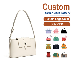 Bolso Bandolera de Cuero Blanco Crema - Piel Genuina de Vacuno con Cierre de Cremallera + Correa Ajustable Estilo Vintage Otoño/Invierno Listo para OEM de Lujo - Product Image 1