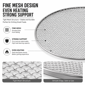 Pure Titanium Grill Mesh Ultralight Camping <b>BBQ</b> Grill Net Food Grade Outdoor Cooking Grate Rust Resistant Durable OEM Available - Product Image 2