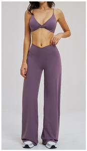 กางเกงขายาวเอวสูงทรงครอสแบบใหม่ ชุดออกกำลังกาย เสื้อชั้นในกีฬาเซ็กซี่ ชุดพิลาทิส ชุดลำลอง ชุดโยคะสุดเก๋ ระบายอากาศได้ดี - Product Image 6