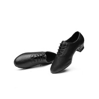 Chaussures de danse latine à bas prix semelle souple PU enfants garçon salle de bal pratique hommes chaussures de valse de danse latine