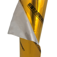 Rouleau de film laminé en aluminium, film d'emballage métallisé pour l'isolation et la réduction du bruit, utilisé dans les canalisations d'égouts