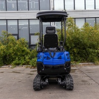 Mini-excavatrice sur chenilles 1,6T pour projets domestiques, travaux agricoles, rénovation de jardins, installation d'équipements utilitaires et terrassement