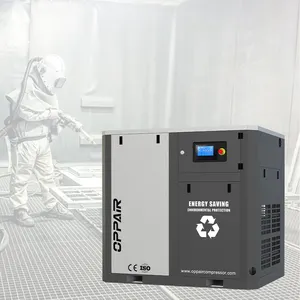 45Kw 60hp 9bar Sản xuất tại Trung Quốc 375 CFM công nghiệp máy nén khí trục vít máy nén khí 10HP