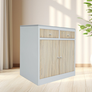 New Model Modern Knock-down Kitchen <strong>Cabinets</strong> Electrostatic Durable Powder Coating <strong>Cheap</strong> <strong>Pantry</strong> Cupboard Design Home Dining - Product Image 3