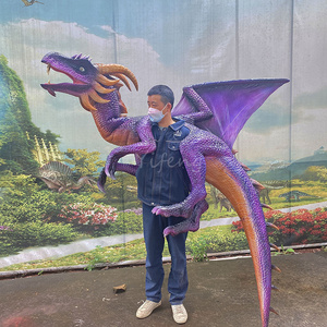 Marionnette de dragon réaliste en gros, marionnette animatronique de bébé dinosaure à vendre - Product Image 3