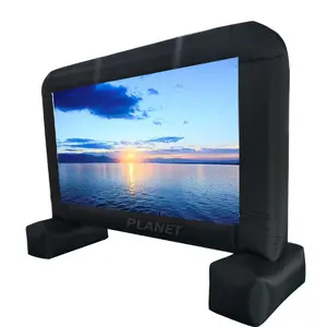 Commercial Wholesale Outside Mini Portable Projector Inflatable Video TV Air Screen Outdoor Inflatable Movie Screen