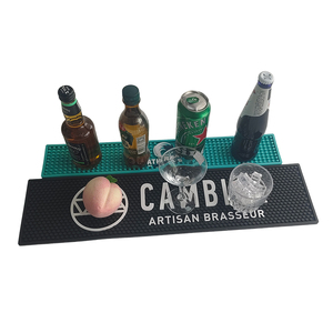 Custom Branded Silicone PVC Bar Mat Rubber Pub Runner Spill Pad Beer Rail Mat Drip Tray Non Slip Service Mat Table Mat Coaster - Product Image 4