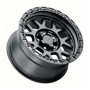 OVERLAND จานลึกลายตาข่ายสีดำด้านผ้าซาติน6-LUG off-road beadlock สำหรับ JEEP Wrangler Ford bronco Land Cruiser Prado - Product Image 2