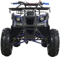 Quad 4 roues 125cc avec éclairage LED, gros pneus 19"/18", bleu araignée, pack usine