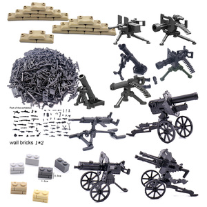 Vente en gros pas cher : Pack d'accessoires pour figurines de soldats de l'armée et armes miniatures de jouets militaires des Forces Spéciales de la Seconde Guerre mondiale, en briques murales, pour enfants - Product Image 1