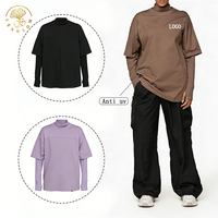 Ensemble de vêtements de sport modestes à personnalisation rapide pour femmes musulmanes, en tissu respirant, tenue de sport islamique