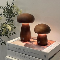 Lampe de nuit champignon à intensité variable 3 modes Lampe de table portable champignon nordique pour cadeau d'enfant