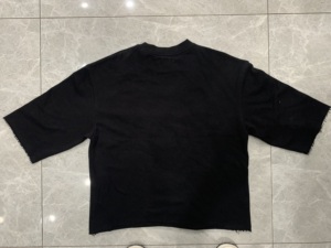 T-shirts à manches courtes 100 % coton pour hommes, style streetwear, avec impression floquée et strass, personnalisation OEM, vente en gros - Product Image 2