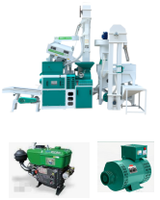 Nouvelle machine à décortiquer le riz, capacité 800-1000 kg/h, alimentée par un moteur diesel, pour les agriculteurs des régions souffrant de manque d'électricité