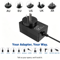 Convertisseur de tension mural MYIXI USB-C DC 5V-30V 1A-6.6A 30W Adaptateur secteur AC en matériau PC pour PC