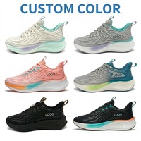 Chaussures de course personnalisées pour hommes, tige en mesh respirant, semelle confortable et amortissante, baskets de sport pour la marche quotidienne, support OEM ODM