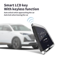 Aksesoris Elektronik, Kunci LCD 4 Tombol Mewah, Kompatibel dengan 100% Model Start Satu Tombol, Menambahkan Fitur Masuk Tanpa Kunci Empat Pintu