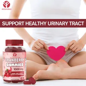 Gummy Natural para el trazo urinario, vegana, para la salud, extracto orgánico de Cranberry