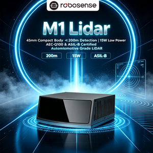 RoboSense M1 รุ่นที่ 2 ไลดาร์โซลิดสเตตสำหรับยานยนต์ ระยะ 180 เมตร ความละเอียด 0.2 °   โซลูชันสำหรับ Robotaxi ADAS - Product Image 1