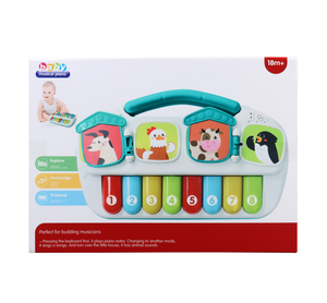 Jouet musical éducatif pour bébé, modèle de dessin animé, avec lumière musicale et son animal, jouets pour enfants - Product Image 2