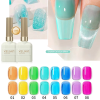 XEIJAYI Gel UV Haute Brillance pour Ongles, Couche de Base et de Finition pour Salon de Manucure, Fourniture Professionnelle pour Vernis Émail Fonctionnel DIY