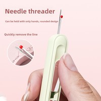 Enfile-aiguille portable 2-en-1 pour la maison, outil de couture simple pour personnes âgées, enfile-aiguille en plastique, épaisseur 2 mm