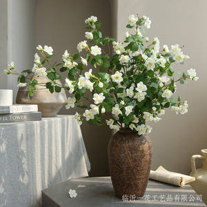 Yihua - Arte Floral, Rosa de Seda con Múltiples Cabezas, Flor Artificial, Decoración del Hogar, Decoración de Bodas, Estilo Moderno y Simple - Product Image 4