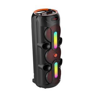 Enceinte Bluetooth portable d'extérieur avec karaoké, lumière de flamme RGB, enceinte pour fête, système de <span class=keywords><strong>sonorisation</strong></span> 120W avec microphone - Product Image 2