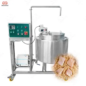Small Burger And Patties Manufacturing Machine Frying Line Chicken Nuggets Processing Line