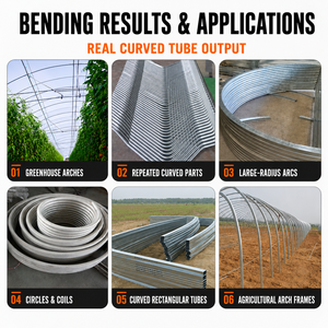 Cintreuse de tubes pour serres 7 ou 9 rouleaux, machine automatique pour la fabrication de cadres arqués agricoles à grande capacité - Product Image 4