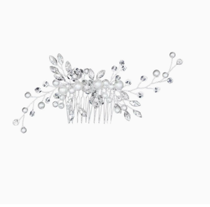 Peigne à cheveux exquis en perles, accessoire pour cheveux, bijoux <span class=keywords><strong>de</strong></span> mariée en strass pour femmes, polyvalent, élégant, luxueux, couvre-chef pour filles, cadeau, 1 pièce - Product Image 6