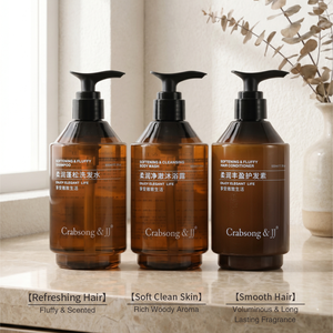 Crabsong&<span class=keywords><strong>JJ</strong></span> Botella Recargable de 500 ml, Gel de Ducha para <span class=keywords><strong>Hotel</strong></span>, Champú y Acondicionador para un Cabello Suave, Set para Baños de Hoteles de Lujo - Product Image 1