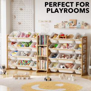 Large Toy <b>Storage</b> Organizer with 4 Layers, Toy Organizers <b>Storage</b> Bookshelf, Kids <b>Bin</b> Shelf Box for Bedroom - Product Image 5