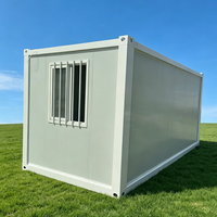 Maison conteneur pliable carrée GCH Z-Type 20FT, espace de vie respirant et portable, installation facile, maison préfabriquée transitoire