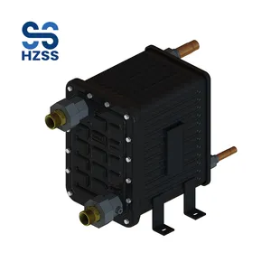 HZSS New Style High Efficiency Heat Exchanger Water Evaporator Copper Shell and Tube Heat Exchanger Heat Pumps