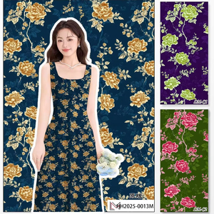 Vải <span class=keywords><strong>chiffon</strong></span> ngọc trai 75D mềm mại, in kỹ thuật số, hàng mới về năm 2025, thích hợp may váy xòe nữ tính, nhiều màu sắc - Product Image 5