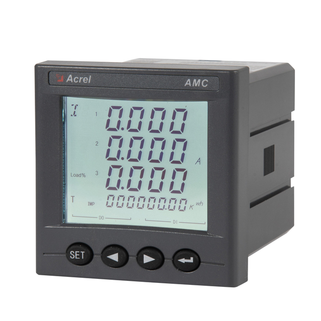 Acrel AMC72L-E4/KC 3 Phase LCD Multifunction Power Monitor Panel Meter