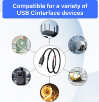 0,5 M 5V USB Typ C Stecker an 2-poliges Bare-Wire-Verlängerung kabel für installiertes USB C-Gerät oder Ersatz-DIY-Kabel