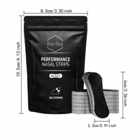 Bandes nasales Key Box, bandes flexibles avec barres de soutien élastiques et adhésif doux, emballage pratique en pochette facile à appliquer
