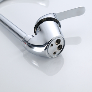 Chất lượng cao Chrome xử lý đơn linh hoạt cổ dài boong gắn nước lạnh bồn rửa nhà bếp vòi nước - Product Image 2