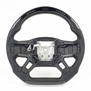 Volant sport personnalisé en fibre de carbone forgée et cuir pour Land <span class=keywords><strong>Rover</strong></span> Discovery 5 Defender 36 Spline 2020 <span class=keywords><strong>2021</strong></span> 2022 2023 2024 - Product Image 5