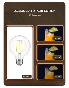 2025 HOT Gledopto G95 7W BOMBILLA DE FILAMENTO <span class=keywords><strong>LED</strong></span> PRO AC 220-240V Vioce/APP cpntrol Control remoto Regulación de temperatura de color - Product Image 6