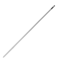 Brochettes de kebab larges en métal réutilisables en acier inoxydable pour viande, poulet, légumes et grillades en plein air