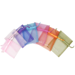 Bolsa con cordón de organza para regalos de joyería Bolsa de regalos de Navidad - Product Image 1