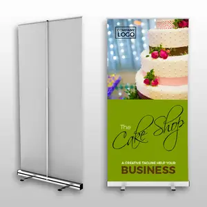 Standard Size 80*200cm Aluminium Stand Roll Up Banner Advertising Economic Roll Up Stand Banner