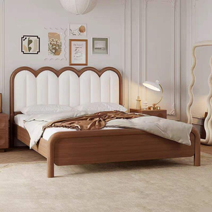 <span class=keywords><strong>Lit</strong></span> de style nordique contemporain, <span class=keywords><strong>lit</strong></span> double moderne en tissu crème, cadre en bois, taille king size, taille queen size, meubles de chambre à coucher, cadre de <span class=keywords><strong>lit</strong></span> - Product Image 3