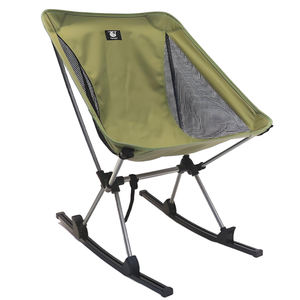 Chaise de camping pliante ultralégère en aluminium personnalisée en usine, chaise lune portable à bascule pour l'extérieur - Product Image 1