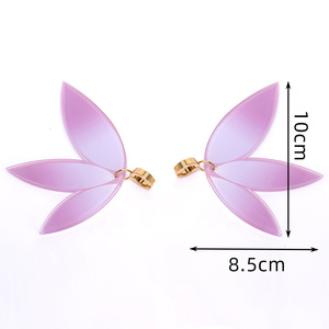 Pendientes de clip con pétalos de la Saint D'Amelín, diseño de tres pétalos rotos, FGO Flower Magician Fate - Product Image 2