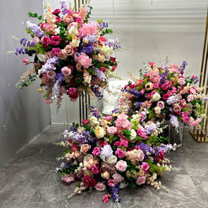 SMOOTH New Trend Colorful Big <b>Artificial</b> Delphinium Flower Ball Floral Centerpieces for Spring Wedding - Product Image 1
