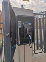 Nouvelle borne de recharge Xunuo Arc EV 7kW AC/DC, sortie noire, garantie 1 an, montage mural/au sol, résistante à la pluie/corrosion pour extérieur